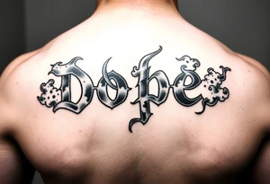 Dope spelled out in smoke
Clouds tattoo idea