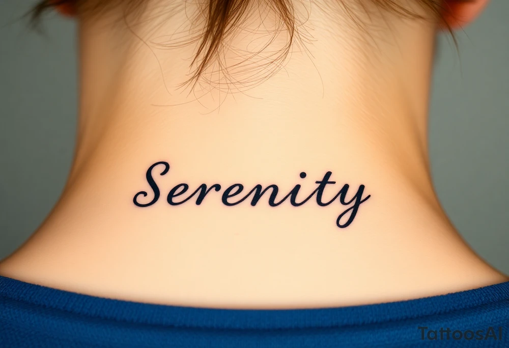 Serenity tattoo idea