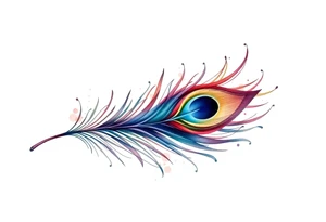Peacock feather tattoo idea
