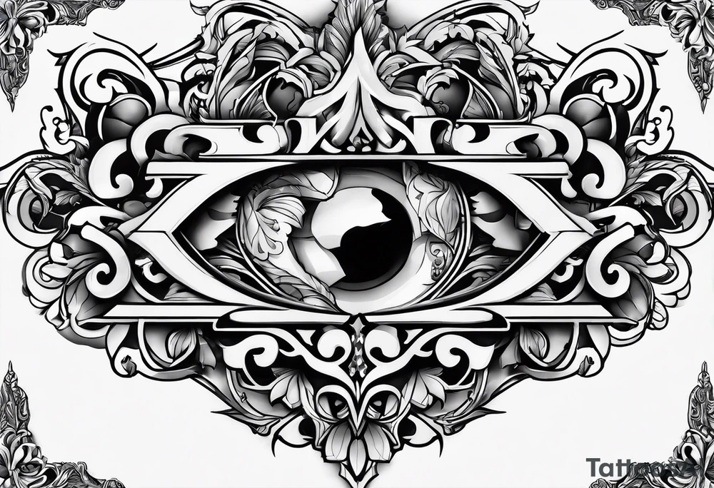 THE LETTERS "L O U E L" tattoo idea