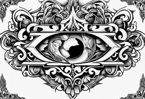 THE LETTERS "L O U E L" tattoo idea
