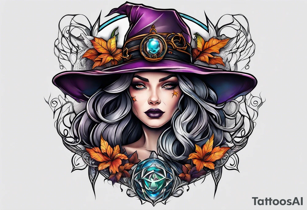 Witch tattoo idea