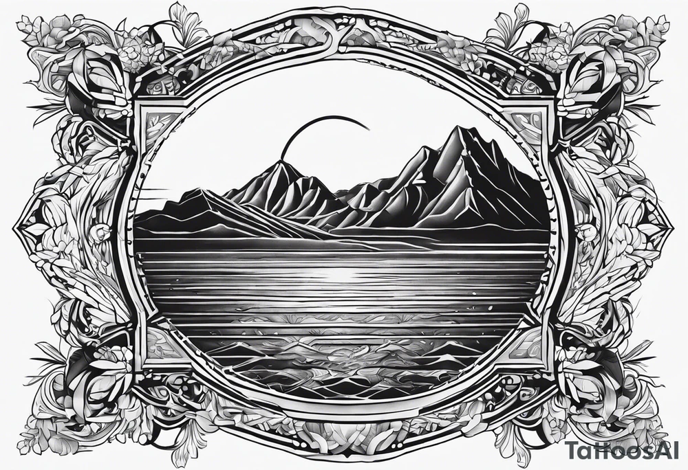 Calabria regione contorno tattoo idea