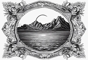 Calabria regione contorno tattoo idea
