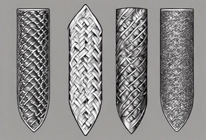 Arm sleeve chainmail armor tattoo idea