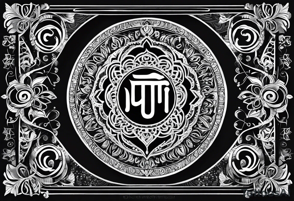 Sanskrit breathe symbol tattoo idea