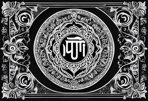 Sanskrit breathe symbol tattoo idea