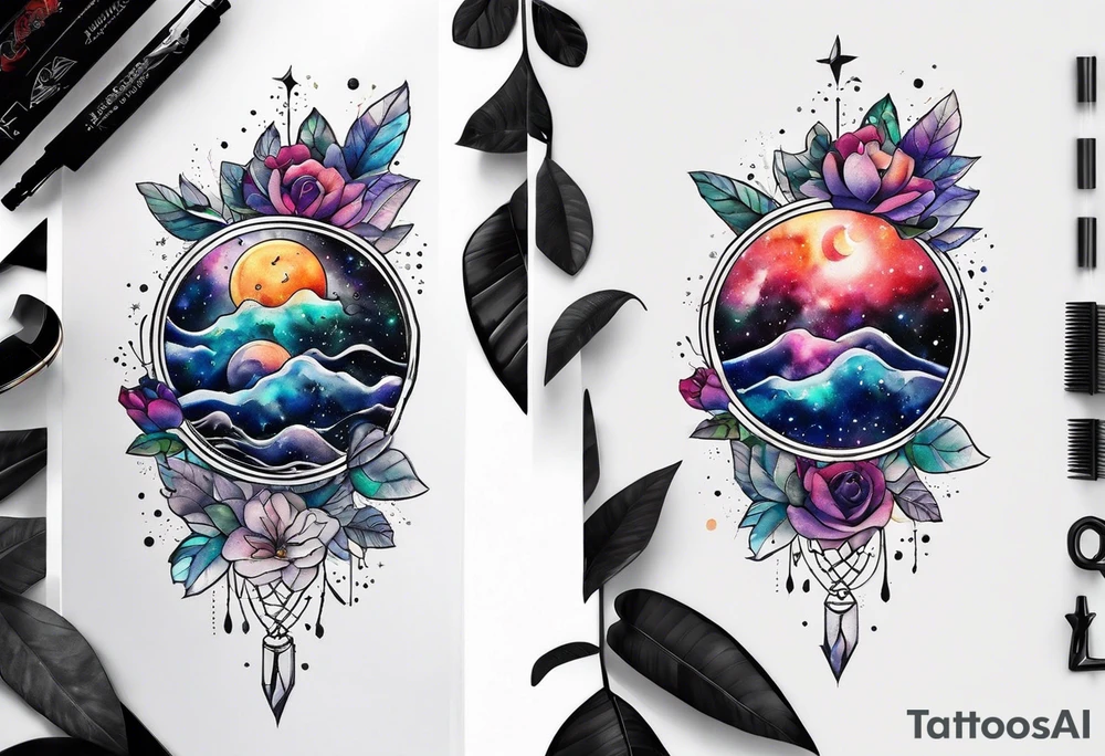 galaxy tattoo idea