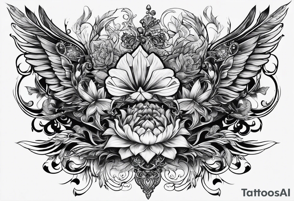 coeur brisé à l'infini tattoo idea