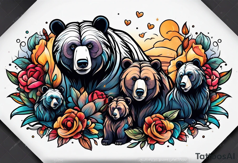 Bear Family tattoo idea