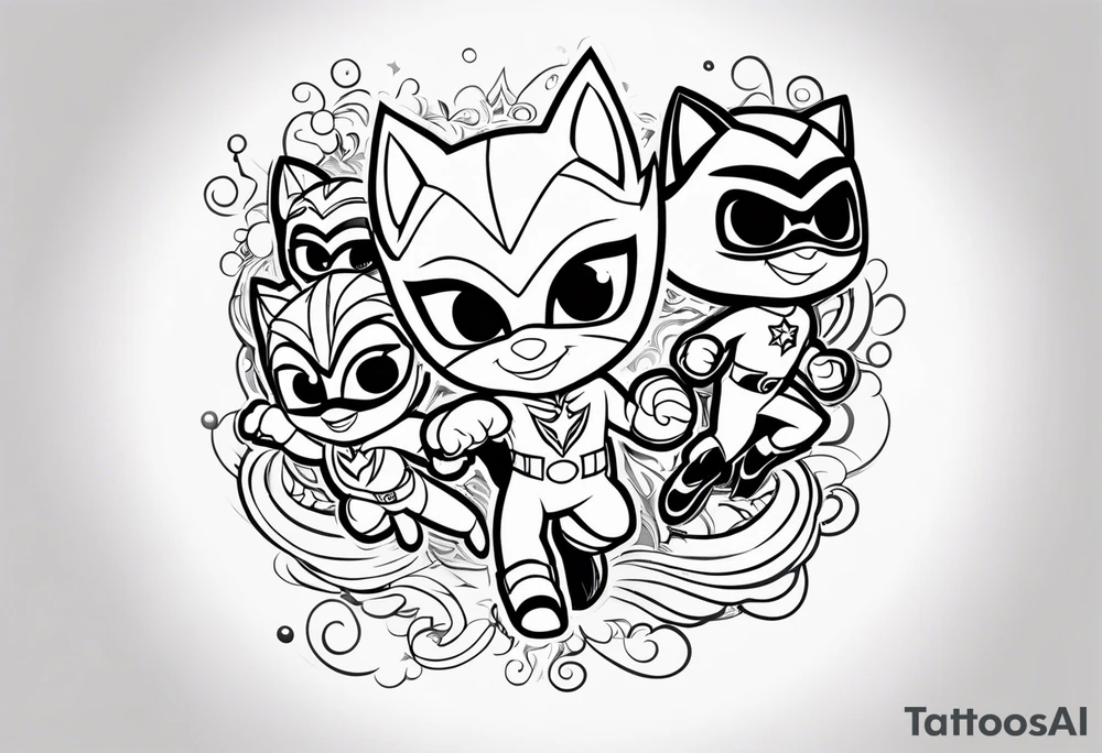 Pj masks tattoo idea