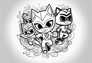 Pj masks tattoo idea