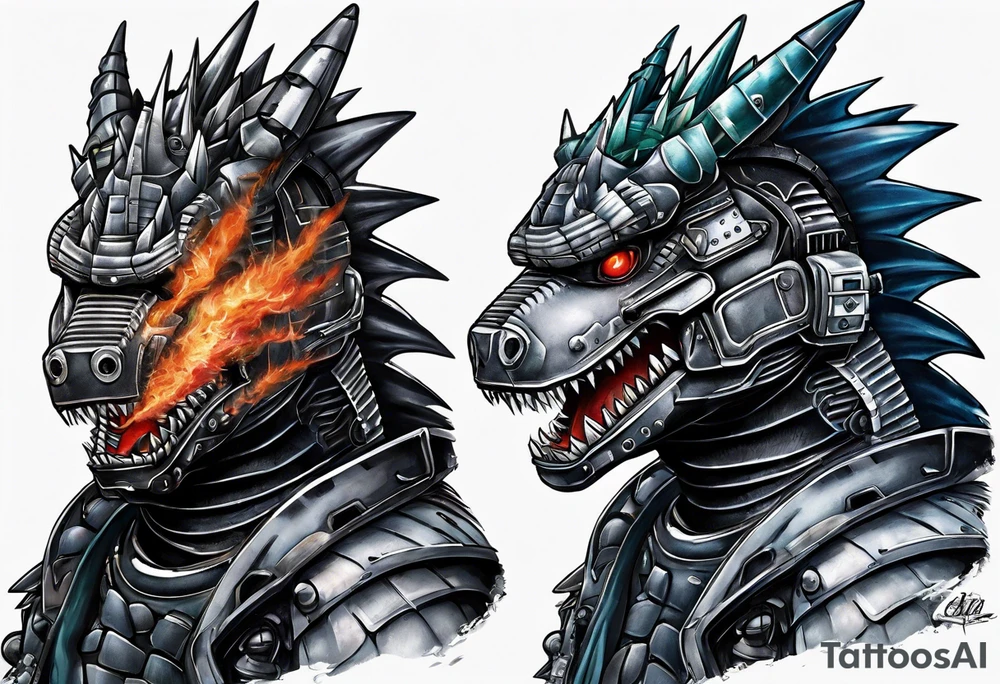 Mechagodzilla tattoo idea