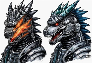 Mechagodzilla tattoo idea
