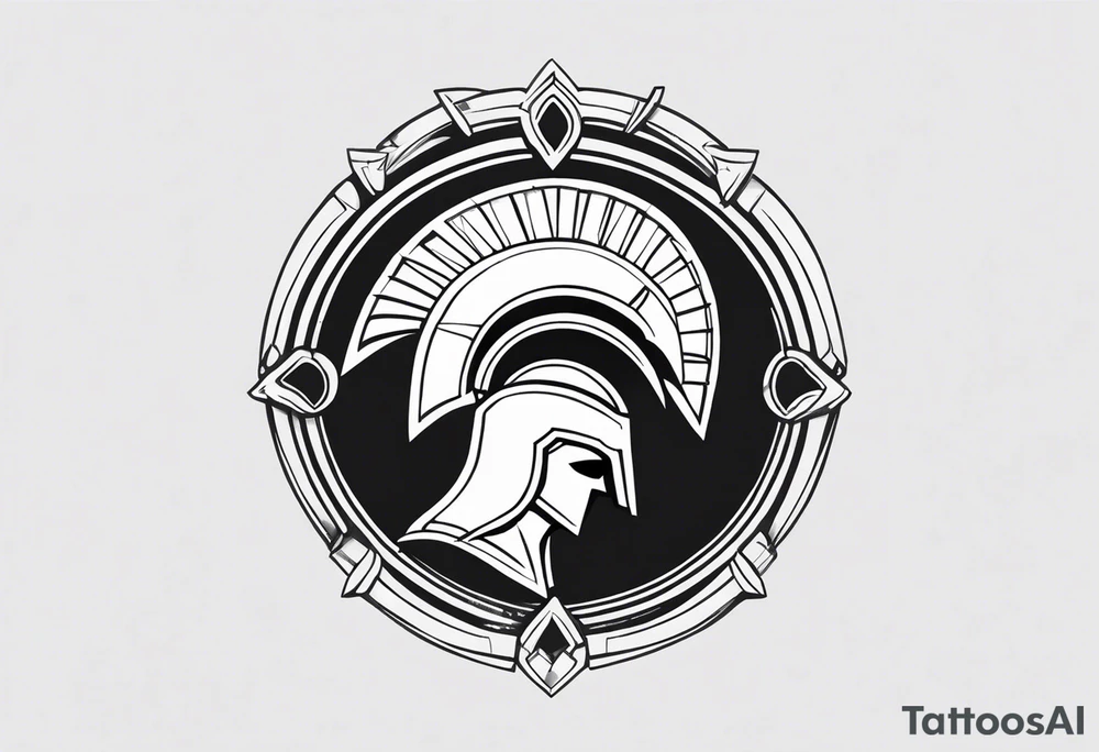 greek spartan symbol tattoo tattoo idea