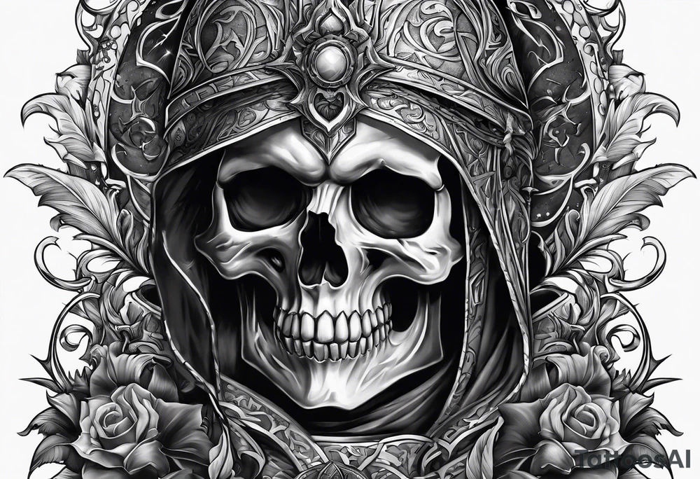 necromancer from diablo games tattoo idea