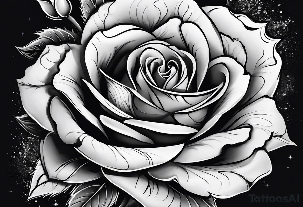 Roses and smoke tattoo idea