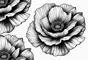 Poppy flower shoulder tattoo idea