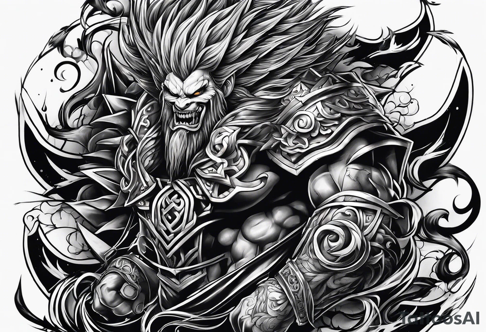 An anhk that looks like twisted metal tattoo idea