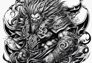 An anhk that looks like twisted metal tattoo idea