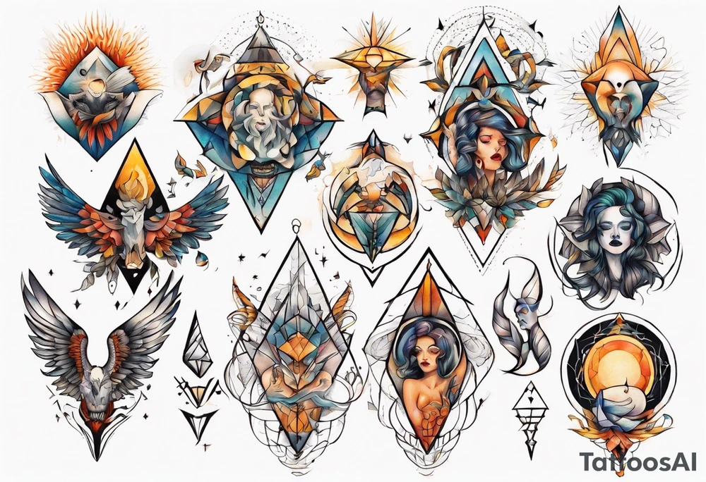 Light liberating people from fear tattoo idea