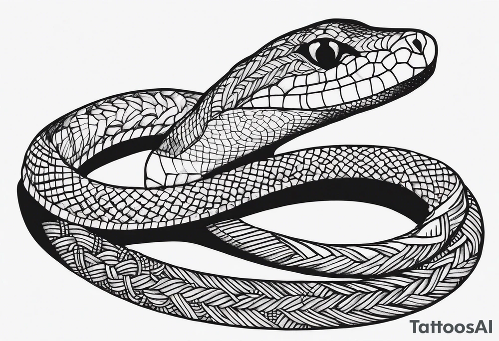 Collarbone snake tattoo idea