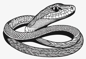 Collarbone snake tattoo idea