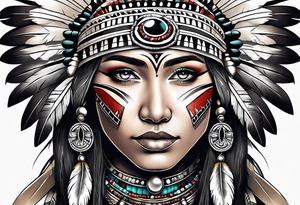 Cherokee Indian tattoo idea