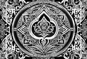 prince ali in arabic symbols tattoo idea