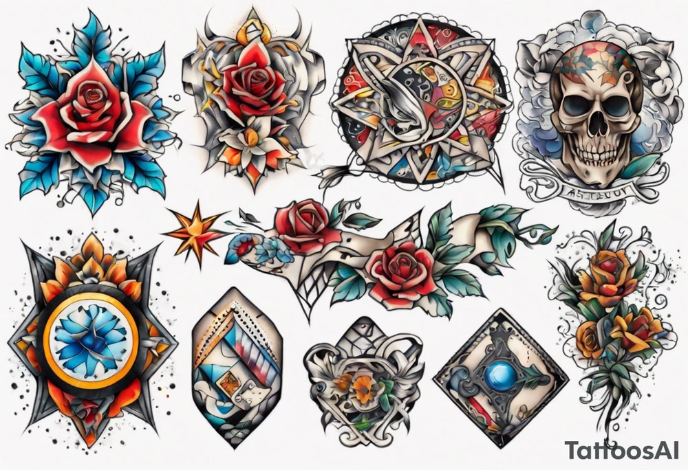 Patchwork Tattoo Style tattoo idea
