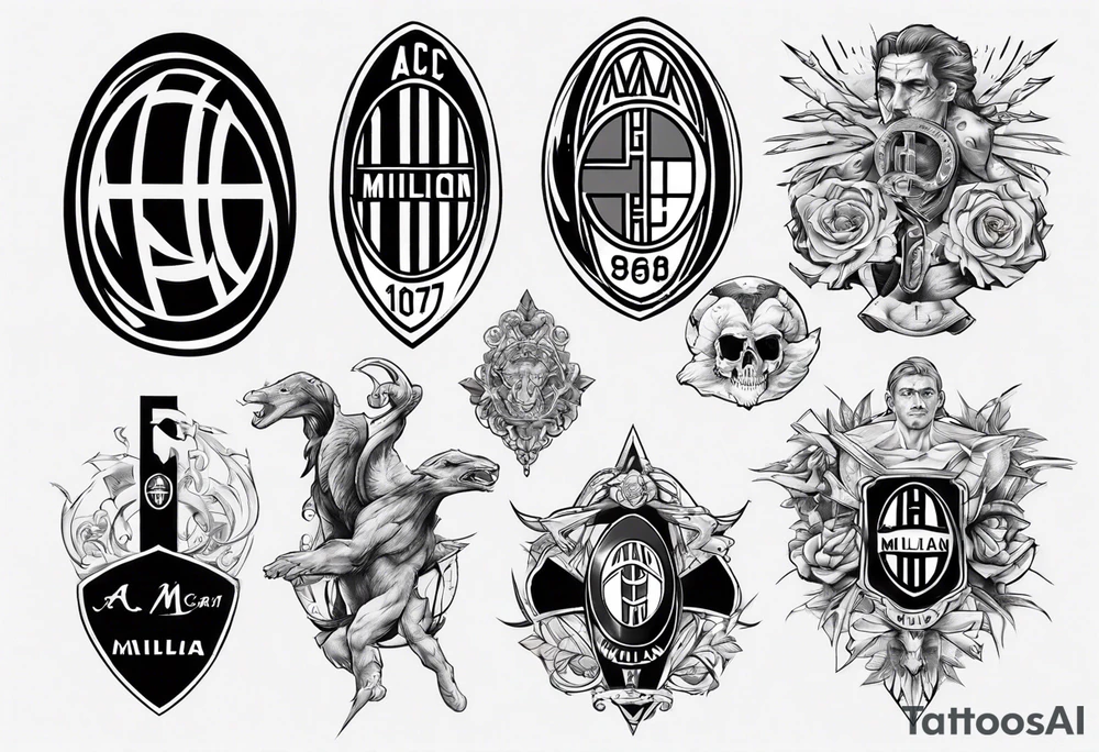 Ac milan tattoo idea