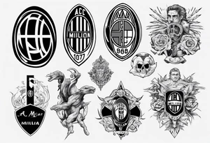 Ac milan tattoo idea