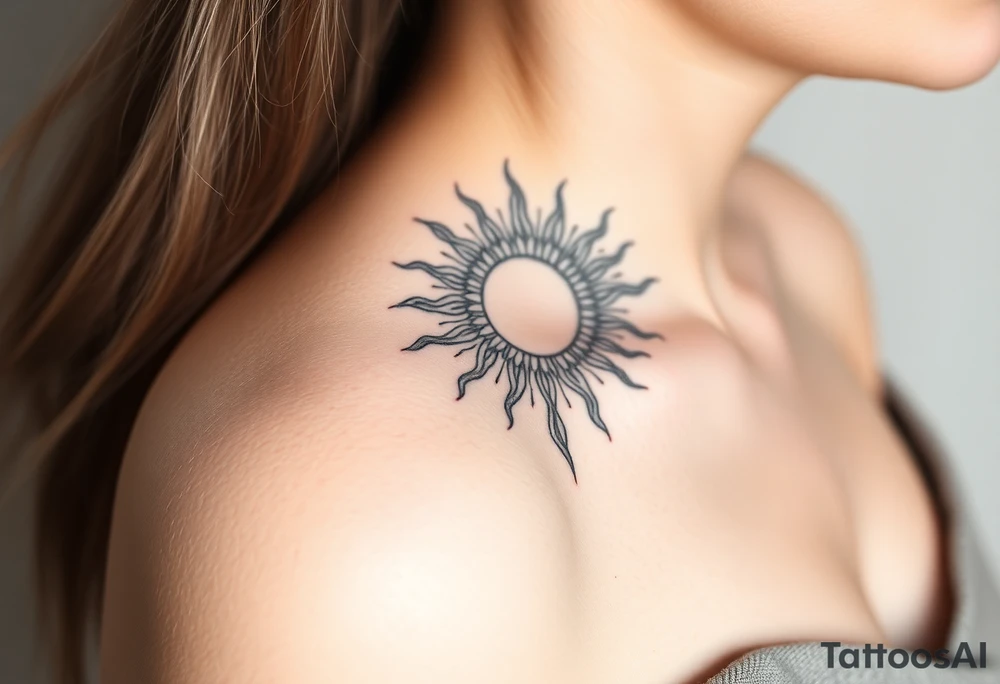 The sun cascading tattoo idea