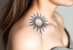 The sun cascading tattoo idea