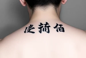 A Chinese word nine tattoo idea