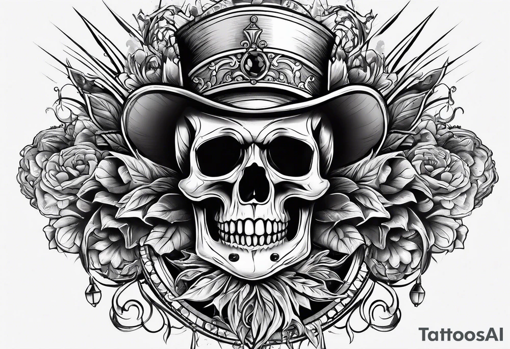 Death and gambling tattoo idea