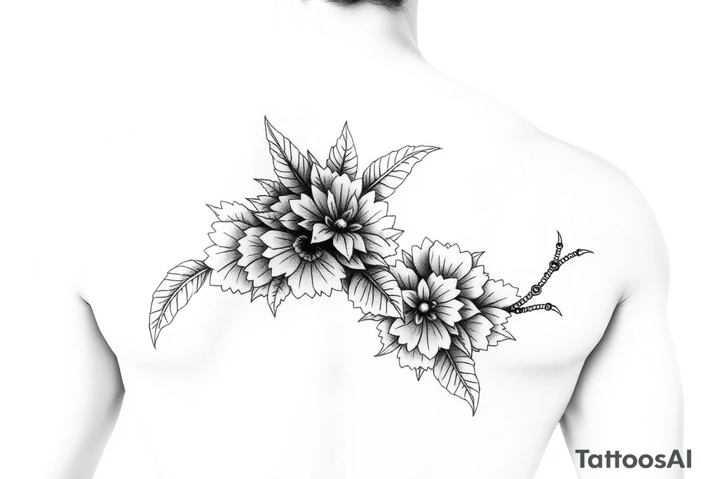 Full sleeve Japanese and Polynesian tattoo idea