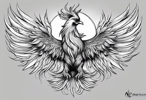 kutuev | Small phoenix tattoos, Phoenix tattoo, tattoo idea