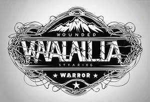 Wounded warrior valhalla barb wire tattoo idea