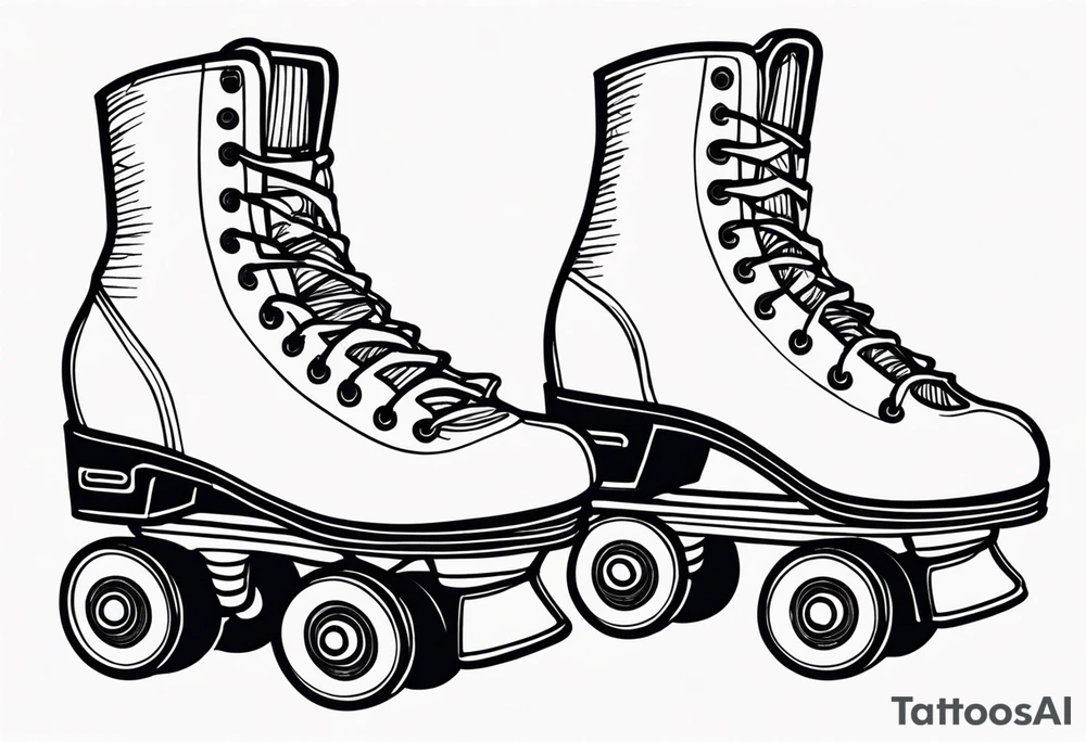 rollerskates tattoo idea