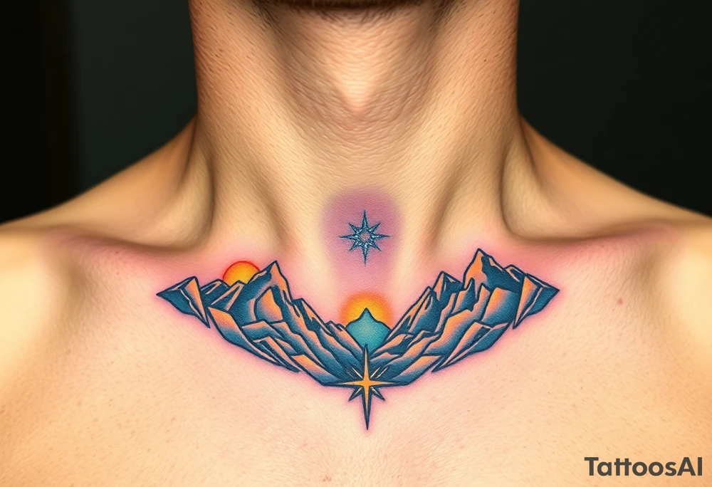 starlit sky tattoo idea