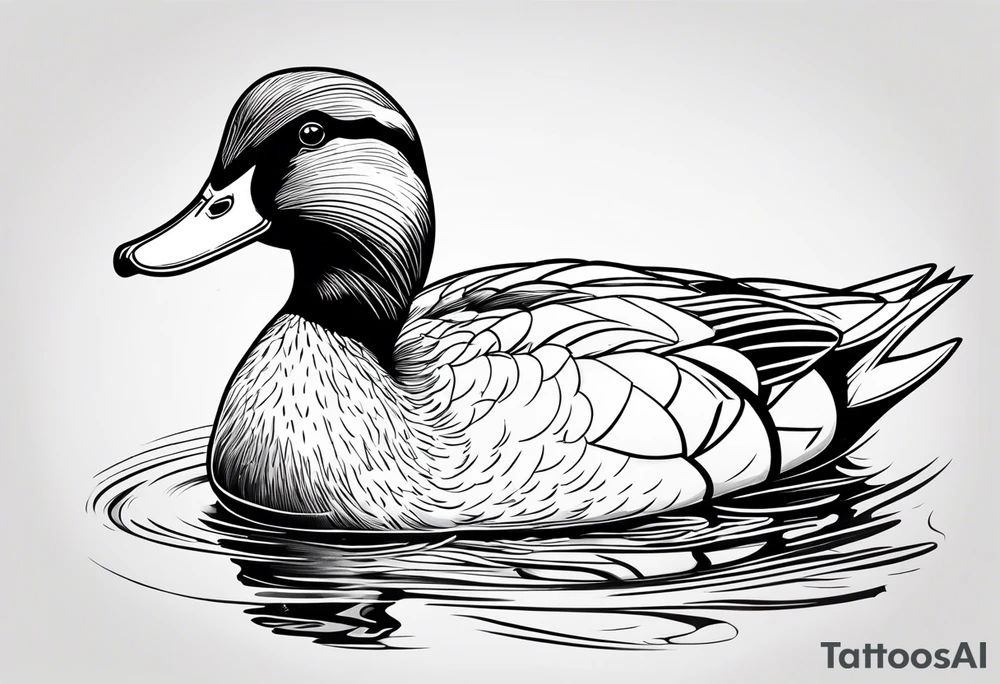 Duck, small, imprint tattoo idea