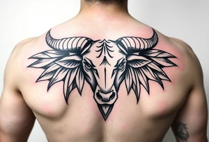 Feminine colorful taurus tattoo tattoo idea