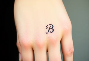 Cursive “B” tattoo idea