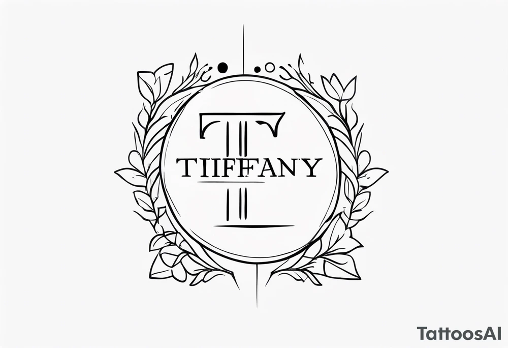 TIFFANY name tattoo idea
