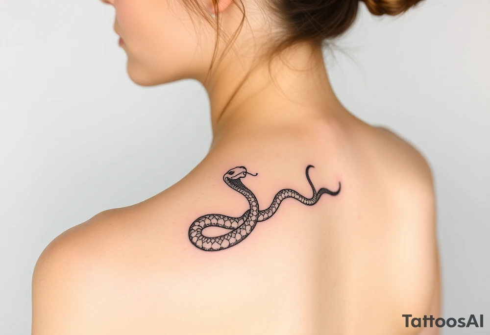 Snake shedding tattoo idea