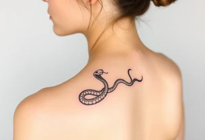 Snake shedding tattoo idea