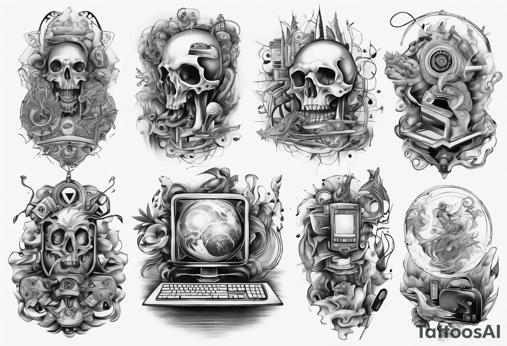 Computer time tattoo idea
