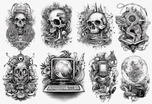 Computer time tattoo idea