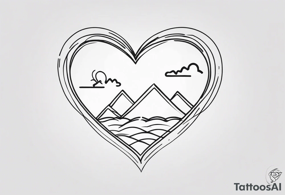 Create a lifeline tattoo. How heartbeats are. On the right side there should be a tiny cut dino. With a few heart around. tattoo idea